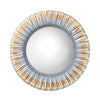 Native Beaded Round Wall Mirror