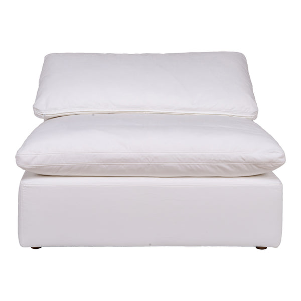 Clay Collection Slipper Chair in Cream White