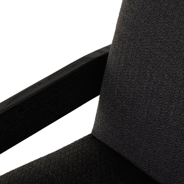 Roxy Dining Armchair In Gibson Black