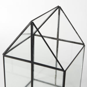 Sikes (Large) 10L x 10W x 16H Hut Terrarium W/Glass Base