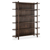 Redford Solid Wood Bookcase - Bark Brown