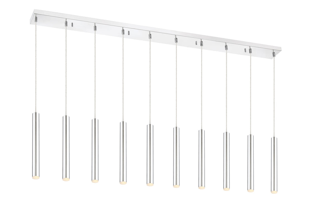 Forest 10 Light Island/Billiard in Chrome Finish