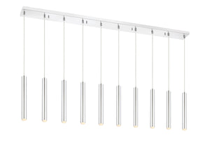 Forest 10 Light Island/Billiard in Chrome Finish