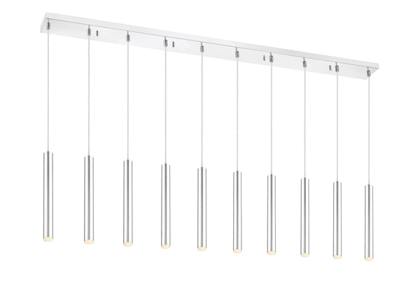 Forest 10 Light Island/Billiard in Chrome Finish