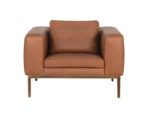 BURR ARMCHAIR - BEHIKE SADDLE LEATHER