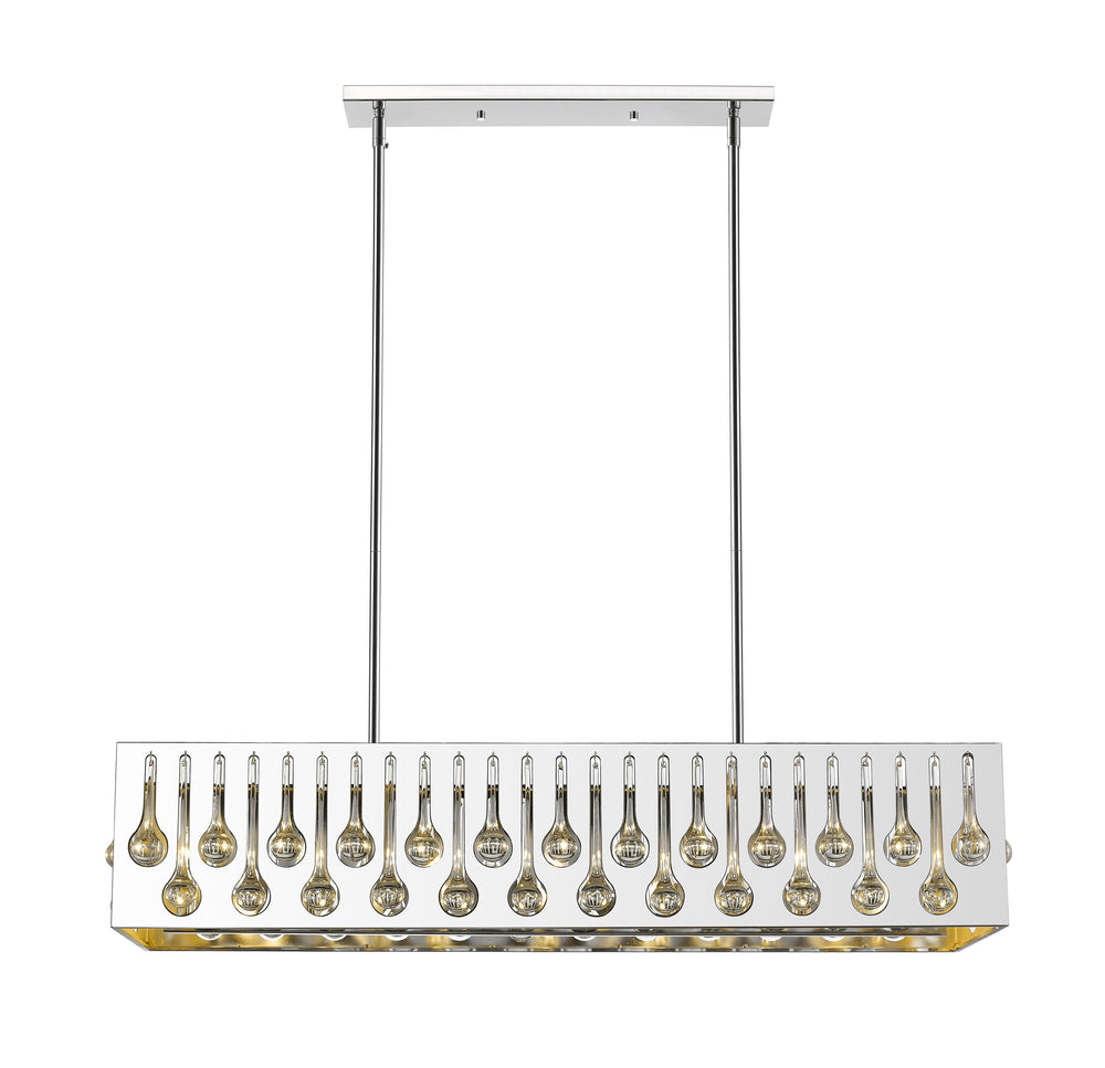 Oberon 7 Light Island/Billiard in Chrome  Finish