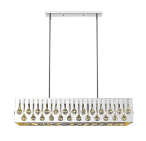 Oberon 7 Light Island/Billiard in Chrome  Finish