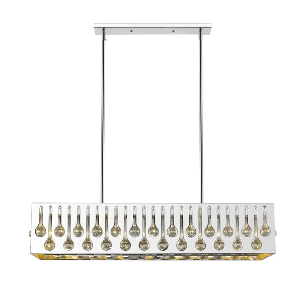 Oberon 7 Light Island/Billiard in Chrome  Finish