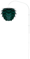 Aluvia Medium 1-Light Wall Lamp in Forest with White Wall Hanger