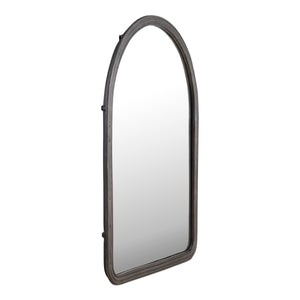 Granger Mirror Black with Channeled Detail
