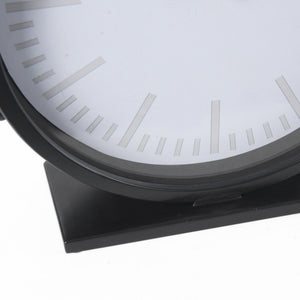 Marian 11.0L x 3.1W x 11.0H Black Studded Round Table Clock