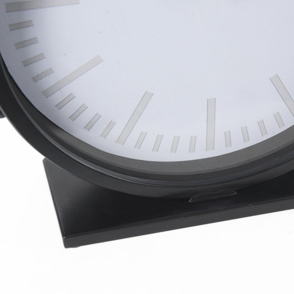 Marian 11.0L x 3.1W x 11.0H Black Studded Round Table Clock