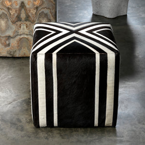 Nantucket Criss Cross Hide Ottoman