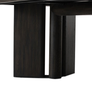 Huxley Dining Table 84" - Smoked Black Veneer