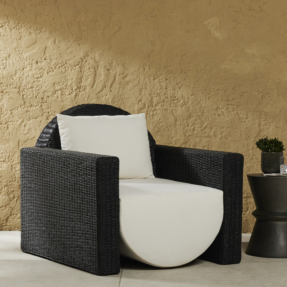 Clemente Outdoor Chair In Venao Ivory