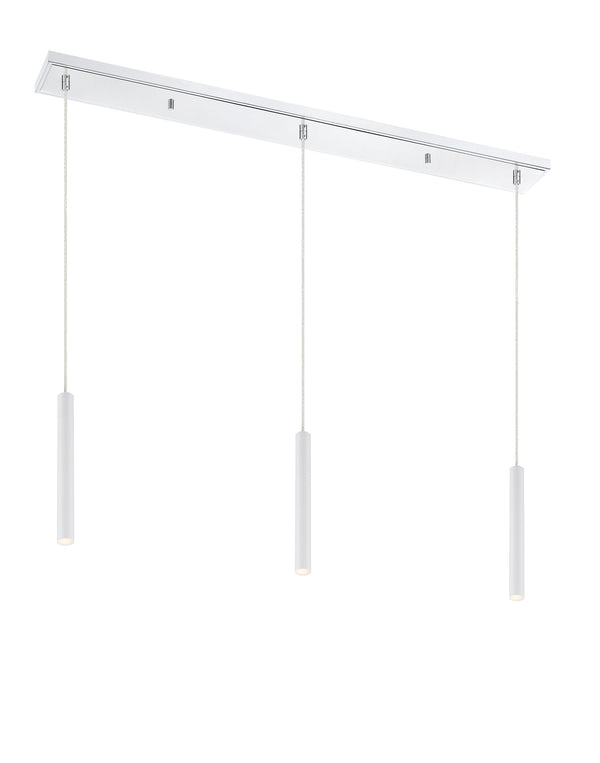 Forest 3 Light Island/Billiard in Chrome Finish
