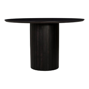 Moe's Povera Round Dining Table in Black Acacia