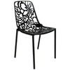 ORO ALUMINUM CHAIR (ARMLESS) - BLACK