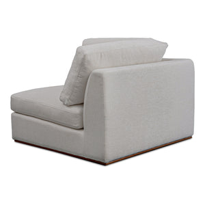 Moe's Rue Corner Chair in Flecked Grey