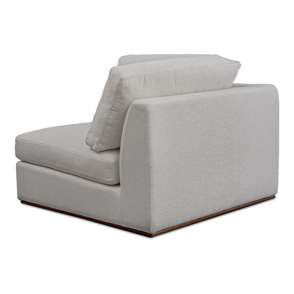 Moe's Rue Corner Chair in Flecked Grey