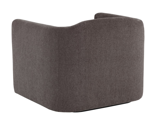 BIRRIT SWIVEL ARMCHAIR - ALASKA HEDGEHOG BROWN