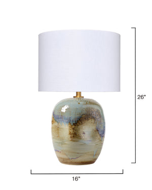 Salvador Ceramic Table Lamp with Linen Shade