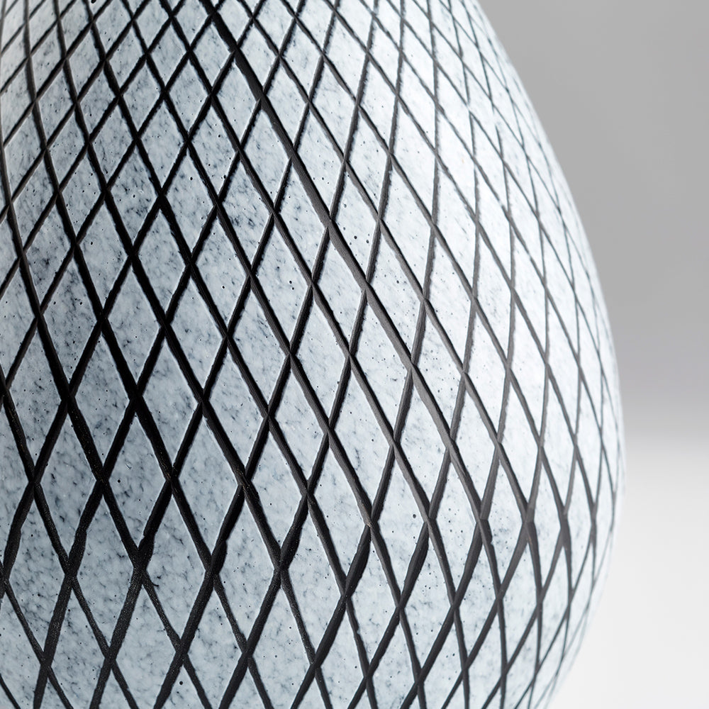 Medium Bozeman Vase in Frosted Grey