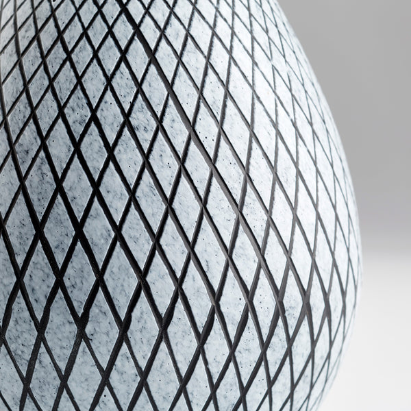 Medium Bozeman Vase in Frosted Grey