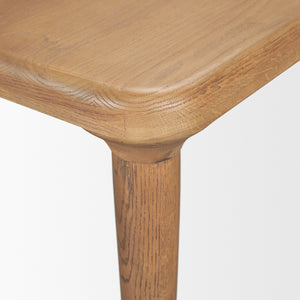 Suvan 72L Light Brown Rectangular Oak Wood Dining Table