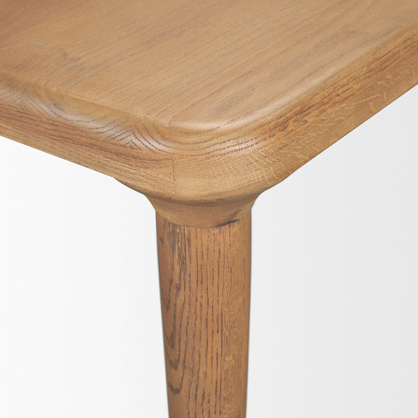 Suvan 72L Light Brown Rectangular Oak Wood Dining Table