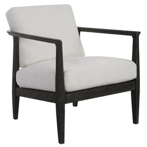 Brunei White Accent Chair