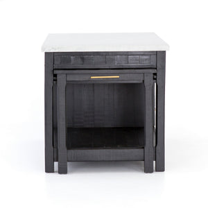 Ian Kitchen Island-Black Acacia