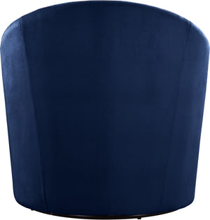 Maurice Accent Chair In Navy Velvet