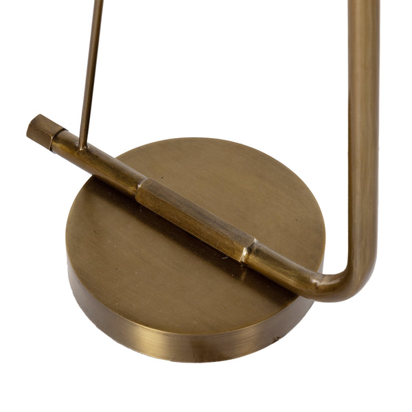 Egon Floor Lamp In Antique Brass Iron