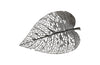 Birch Leaf Wall Art, Silver, Large