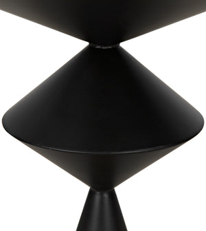 Zasa Side Table, Black Steel