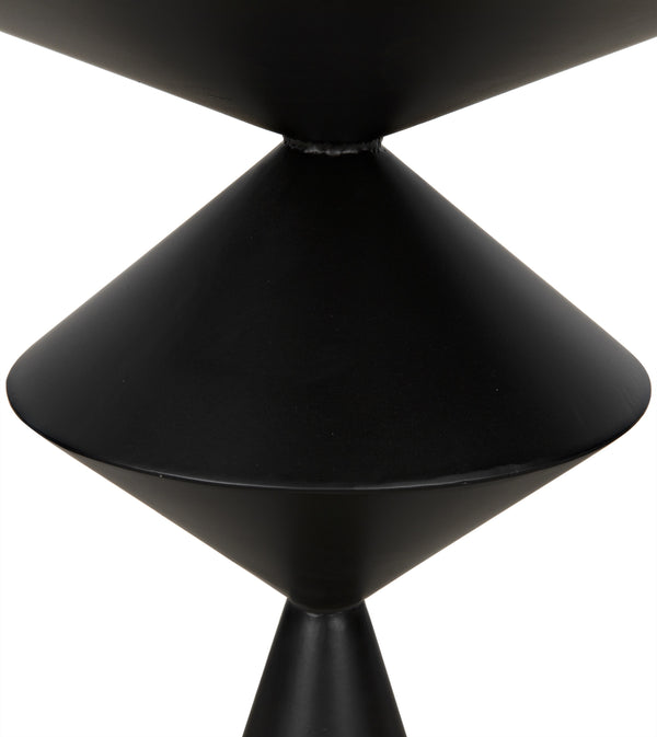 Zasa Side Table, Black Steel