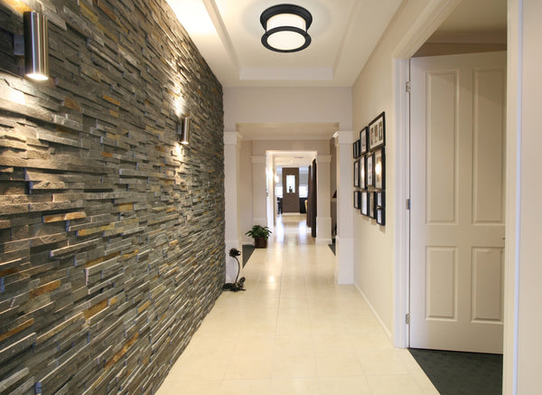 Sonna 2 Light Flush Mount in Matte Black Finish