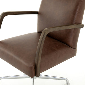 Bryson Traditional Desk Chair-Havana Brown