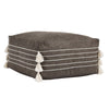 Ezekiel Vegan Leather Pouf, Brown