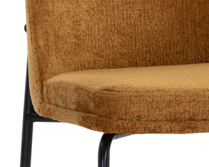 ZEKE DINING CHAIR - BLACK - BERGEN MARMALADE
