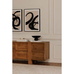Asha Decorative Bowl in Black Terracotta