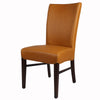 Milton Bonded Leather Chair Wenge Legs In Vintage Caramel