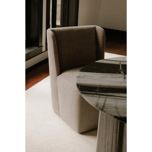 Cormac Rolling Dining Chair in Warm Sand