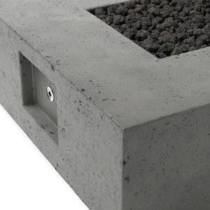 Donovan Outdoor Fire Table In Pewter Concrete
