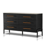 Rosedale 6 Drawer Dresser in Ebony Oak