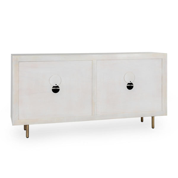 Norwood Solid Wood 4Dr Buffet - Coastal White