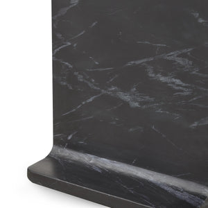 Delaney Marble Rectangle Accent Table - Onyx