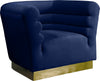 Clarence Chair In Navy Velvet