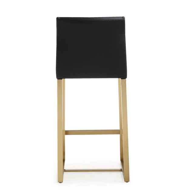 Denmark Black Gold Steel Counter Stool (Set of 2)